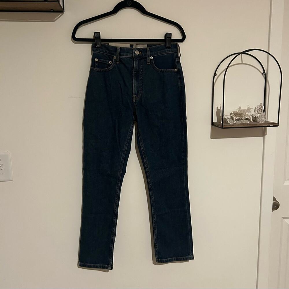 NWT Everlane The Original Cheeky Jean Organic Cotton High Rise Straight Leg 25S